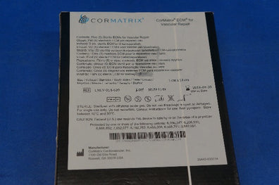 CorMatrix CMCV-014-609 ECM for Vascular Repair 1cm x 10cm (x) ~ Pack of 5
